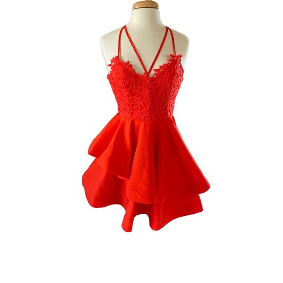 Angel Biba Dresses Angel Biba 8 Red Flirty Mini Dress Poshmark